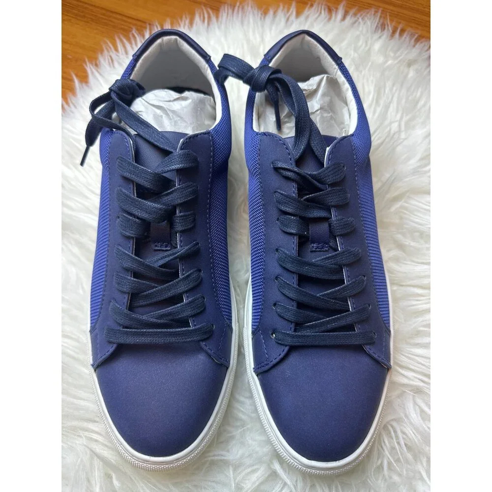 Alfani Grayson Shoes Mens 10.5 Blue Preppy Resort Travel Casual Office Athleisur